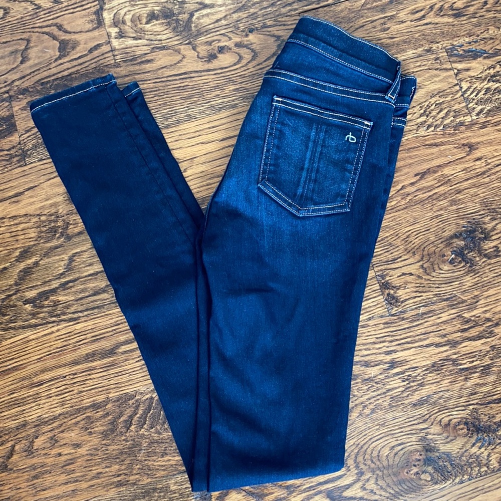 Rag and Bone skinny jean indigo wash